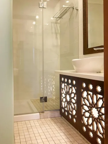 good happy family with a balcony bathroom 1